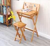 Durable and Enviroment Friendly Bamboo Foldable Study Table and Chair Set for Kids