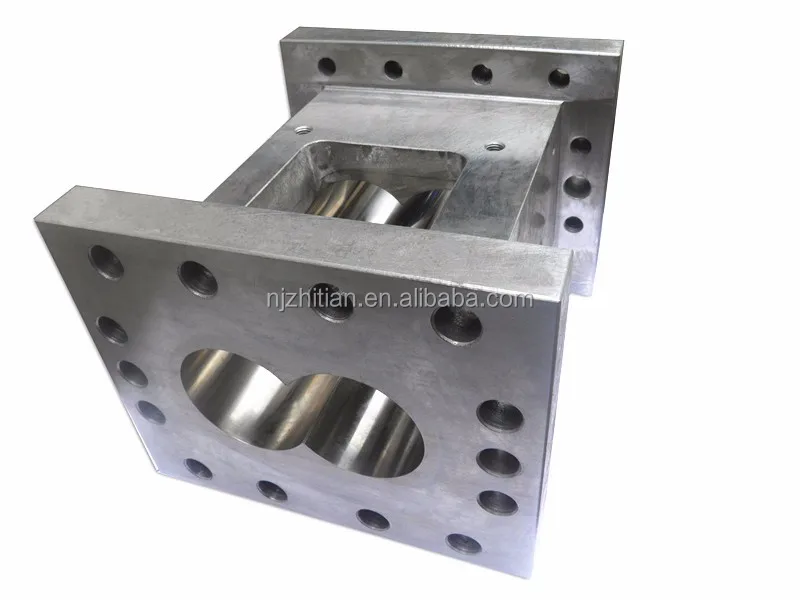 Durable Twin Screw Extruder Barrel with 38crMoAl 45# Material and 134mm Hole Diameter for Glass Fiber Compounds ISO9001 Certified