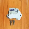 Factory Direct Sticker Wall Mounted Plastic Letter Holder with Magnetic Key Holder