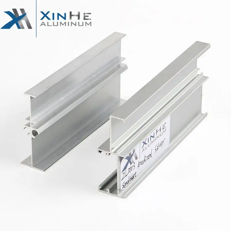 Custom Extruded Aluminum Extrusion Rail Window Frame Profile For Slide Sliding Window And Door Track With Good Price