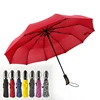 High End Curved Handle Auto Open and Close 3 Fold Umbrella