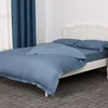 no MOQ home textile twill fabric blue 100% cotton duvet cover set bedding