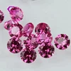 Top quality 5mm round cut synthetic red ruby loose 3# corundum gemstones