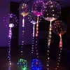 Floated Helium Bobo Balloons with Copper LED String Light for Wedding