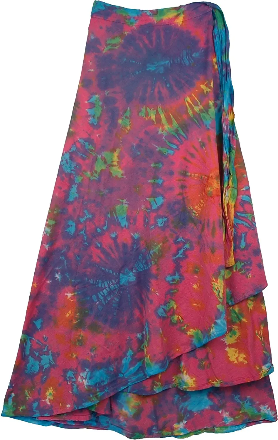 plus size tie dye maxi skirt