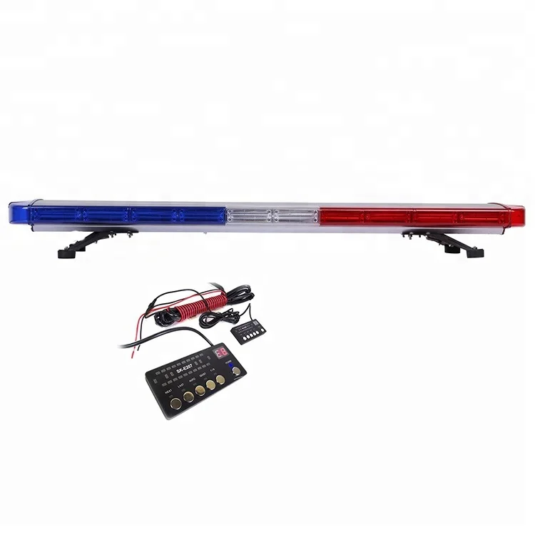 47 Inch 220W  Red & Blue LED High Intensity Strobe Light Bar for Sale