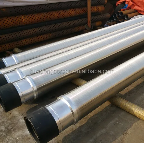100 micron Stainless steel wire mesh cylinder filter/Johnson sieve pipe hot sale in Saudi Arabia