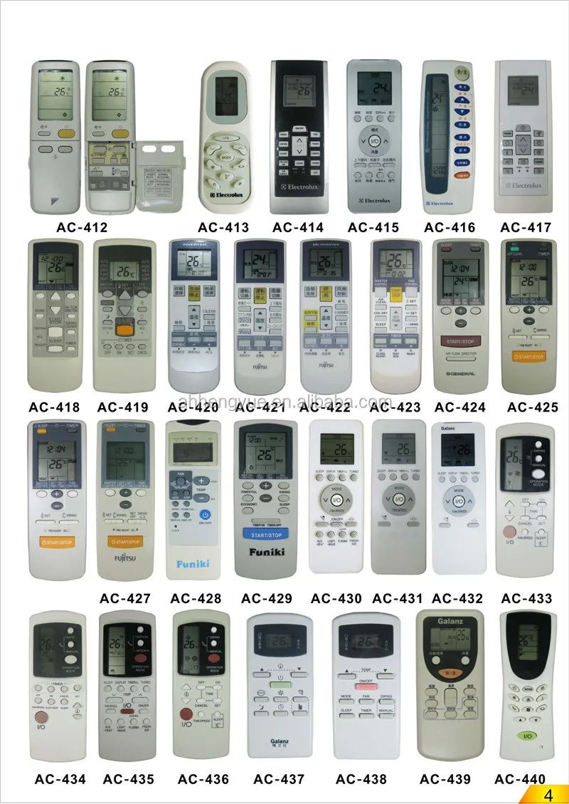 Wireless Remote Controller Universal Air Conditioner Remote Control For