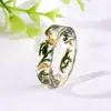 2018 Newest Real Dry flower Ring Secret forest Ring Wood ring