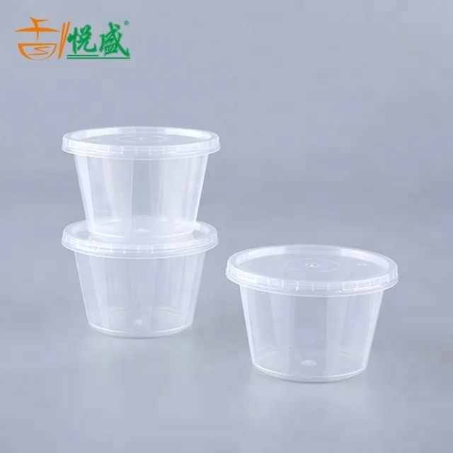 4oz Plastic Portion Sauce Container Cups with Clear Lids Disposable 25-500pcs