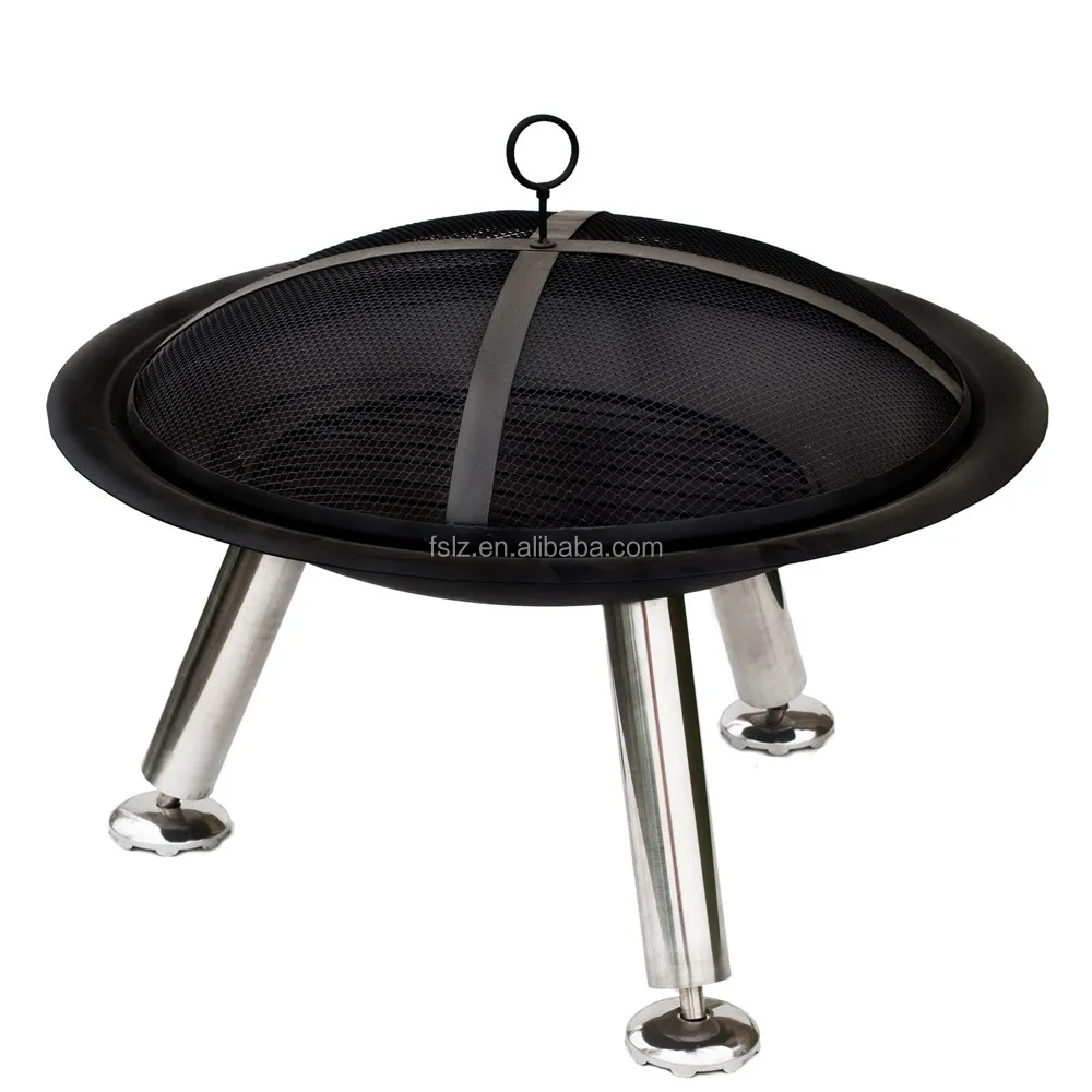 Extra Large Steel Firepit With Spark Guard Buy Garden Burner Fire