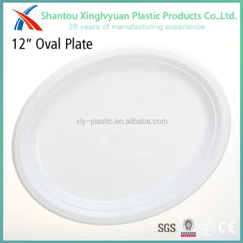 Wholesale oval shaped white disposable plastic plates, View ... Wholesale oval shaped white disposable plastic plates, View ...
