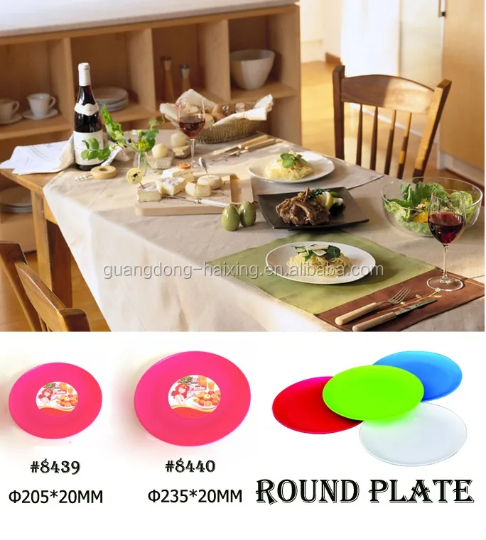 China Supplier Homeware Plates Tableware Dinner Set Plastic Kitchenware