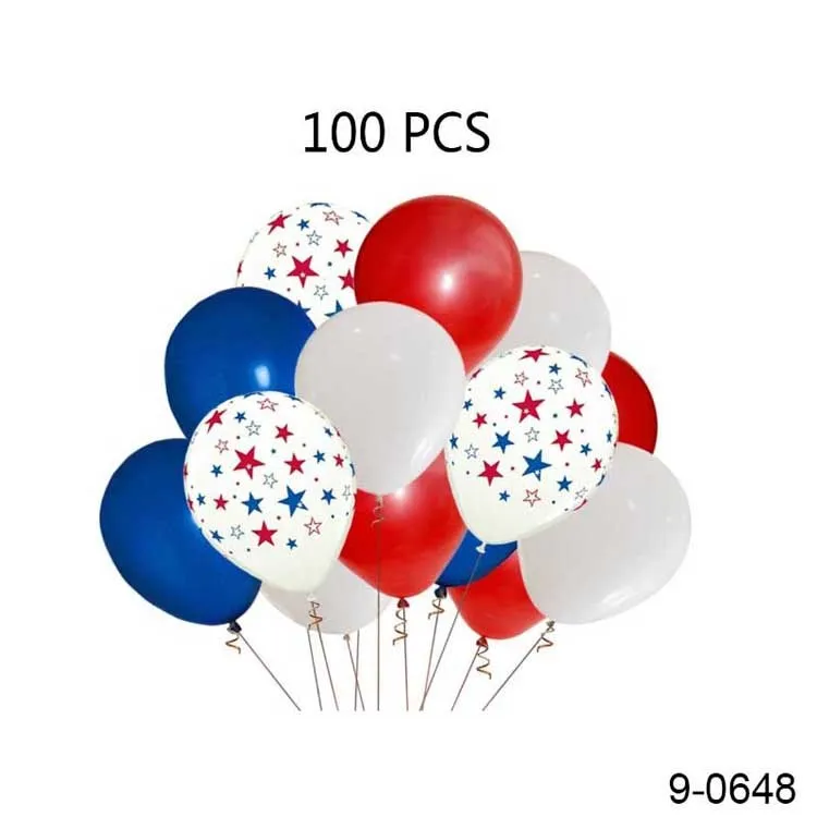 5 Pieces Patriotic Decorations Usa Foil Letter Balloon Star Helium Balloon For 4th July