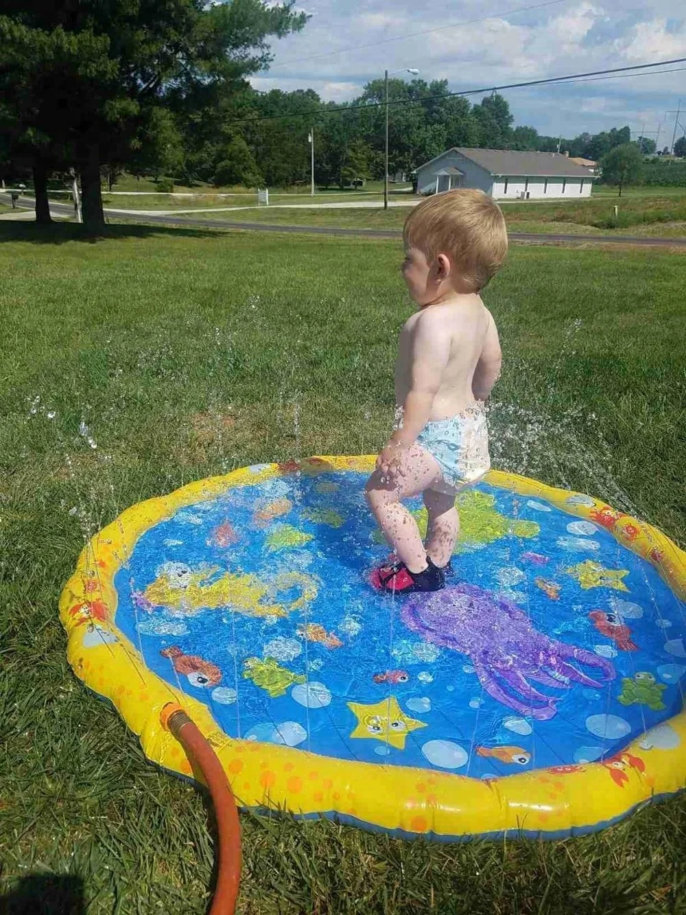 outdoor splash mat