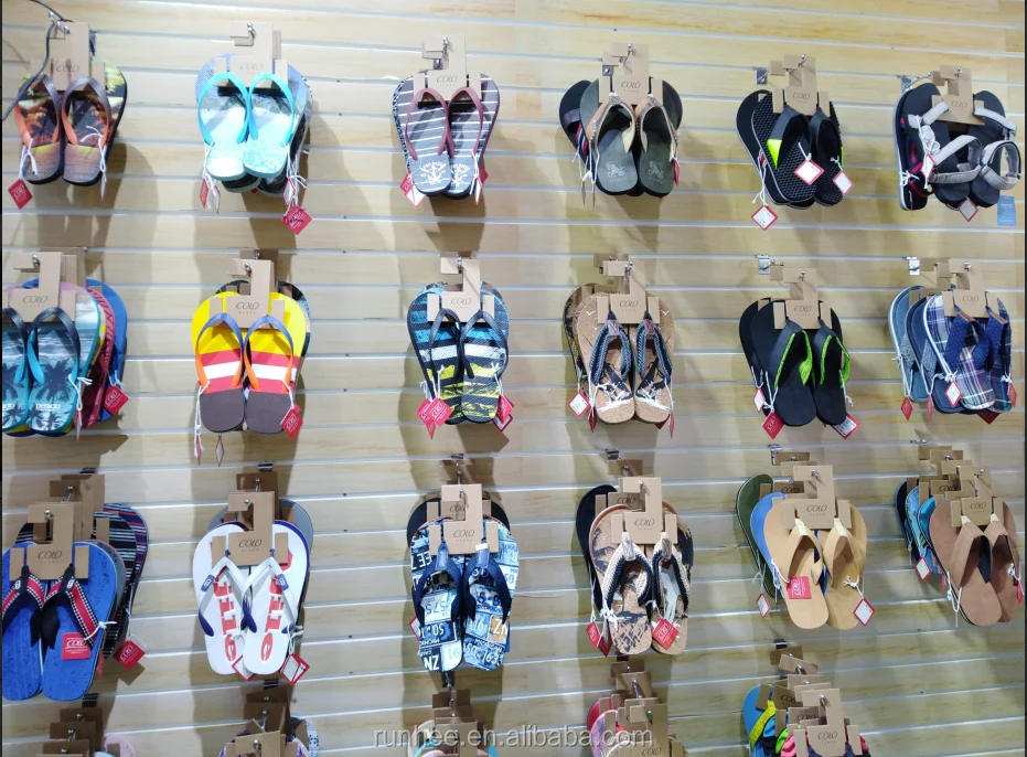 Silk Printed Logo Cardboard Shoes Hangers Round Shape Flip Flop Paper Hanger
