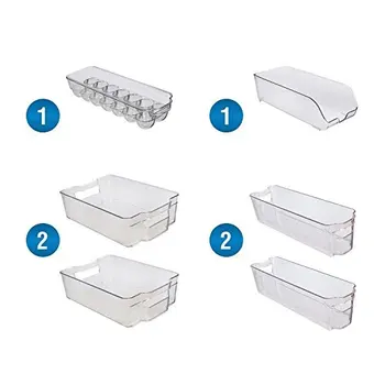 Kitchen Storage Organizer Bins For Refrigerator Freezer Pantry