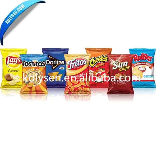 Sanck food Banana chips plastic packaging bag