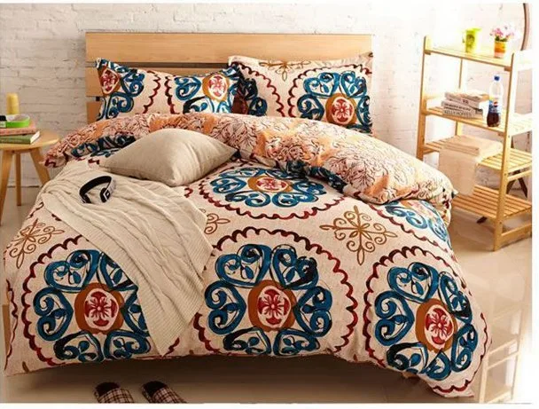Yellow Blue Vintage Bedding Comforter Sets King Queen Size Yellow Blue Vintage Bedding Comforter Sets King Queen Size