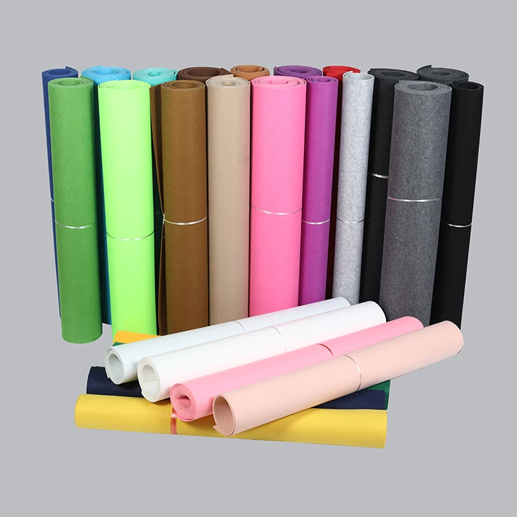 non woven colorful felt fabric roll with customized logo