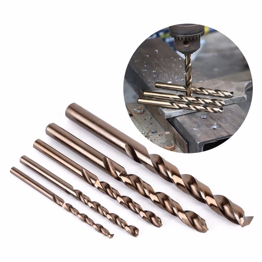 6mm Din338 M35 Hss Cobalt Drill Bits 5% Co Drills For Metal And ...