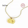 Men Casual Personality Vintage Birthday Present Gift Letter 12 Constellations Engraved Necklaces