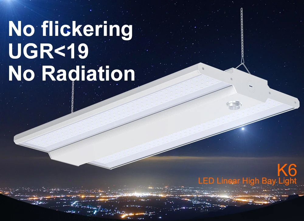 Competitive price china factory led 240W high luminous efficacy Microwave sensor linear high bay light led