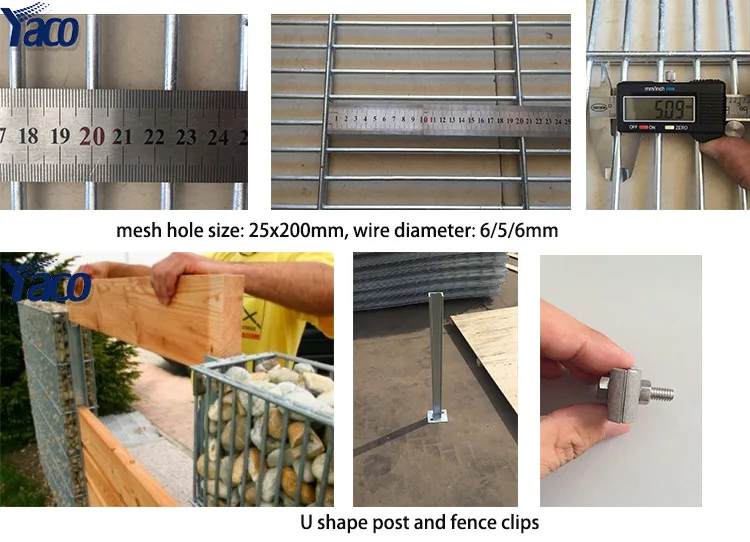 Garden beautiful decor 4,5,6mm wire diameter gabion stone cage cost