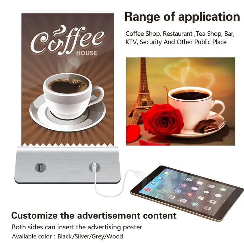 Best Promotional Item Table Stand Menu Holder Advertising Power Bank - ANKUX.COM