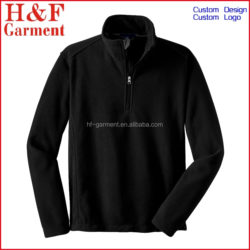 plain black quarter zip