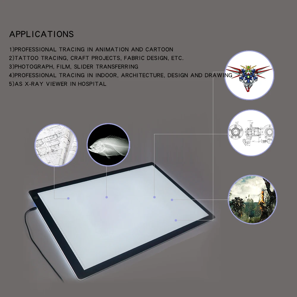 Light Tables and Light Boxes for drafting, architect, designer