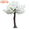China supplier Wholesale Custom Plastic Artificial Silk Indoor White Cherry Blossom Trees for wedding decoration