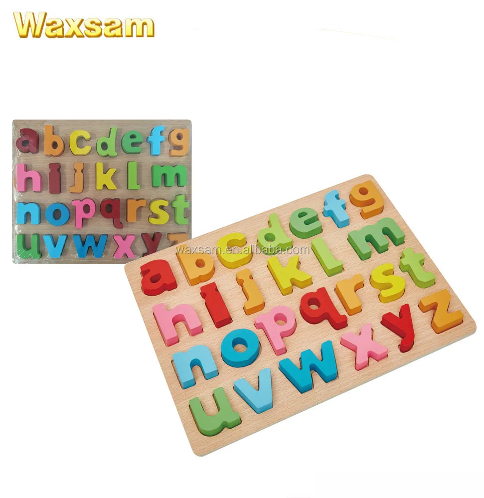 Hot Kids Educational Preschool Lowercase Alphabet Wooden Game Toy - Buy ...