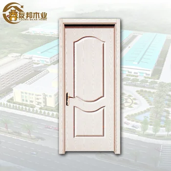 apartment 8 panel	teak wood timber pvc doors design in iran YBPD 6408