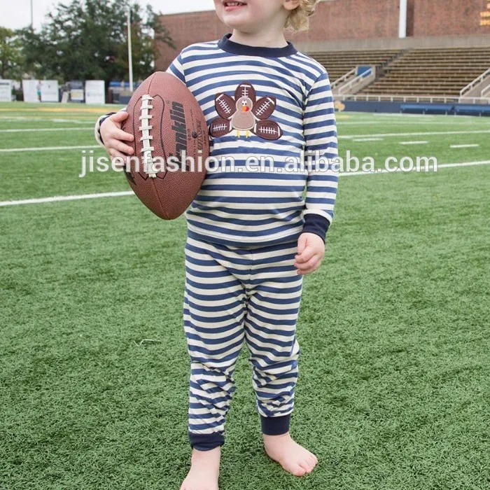 Baby Boys Football Applique Navy Stripes Pajamas Buy The Striped Pajamas,Boys Navy Stripes