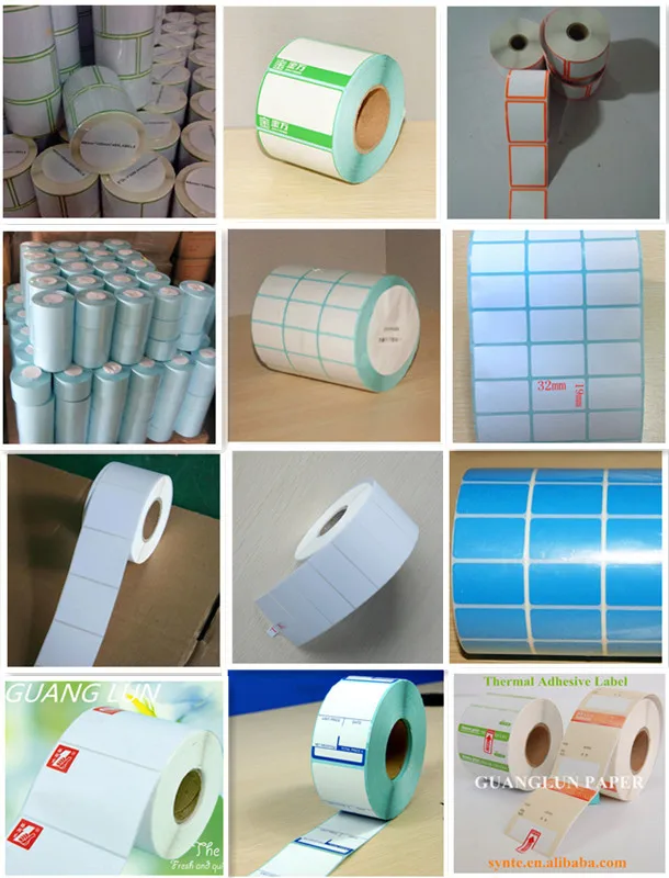 Doublesided Adhesive Label Thermal Shipping Label 2 Layers Diecut