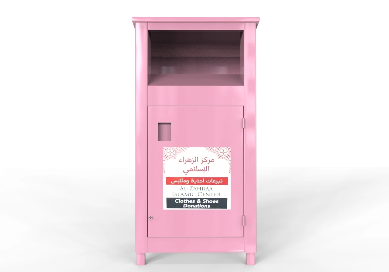 Old Clothes Recycling Bin Clothing Textile Collection Bins For Sales