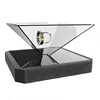 19" Inch 360 Degree Advertising Showcase 3D Hologram Pyramid for jewelry