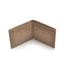 Бумажник бренды пользовательские Rfid Мужские Двойные кредитные карты деревянный кошелек