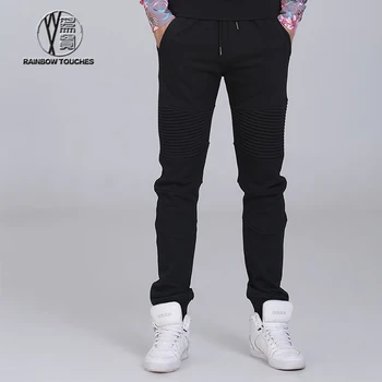 mens black joggers with zips