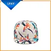 Custom hawaii floral printing nylon snapback cap hat
