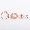 Custom four parts spring magnetic metal snap buttons fastener for clothes