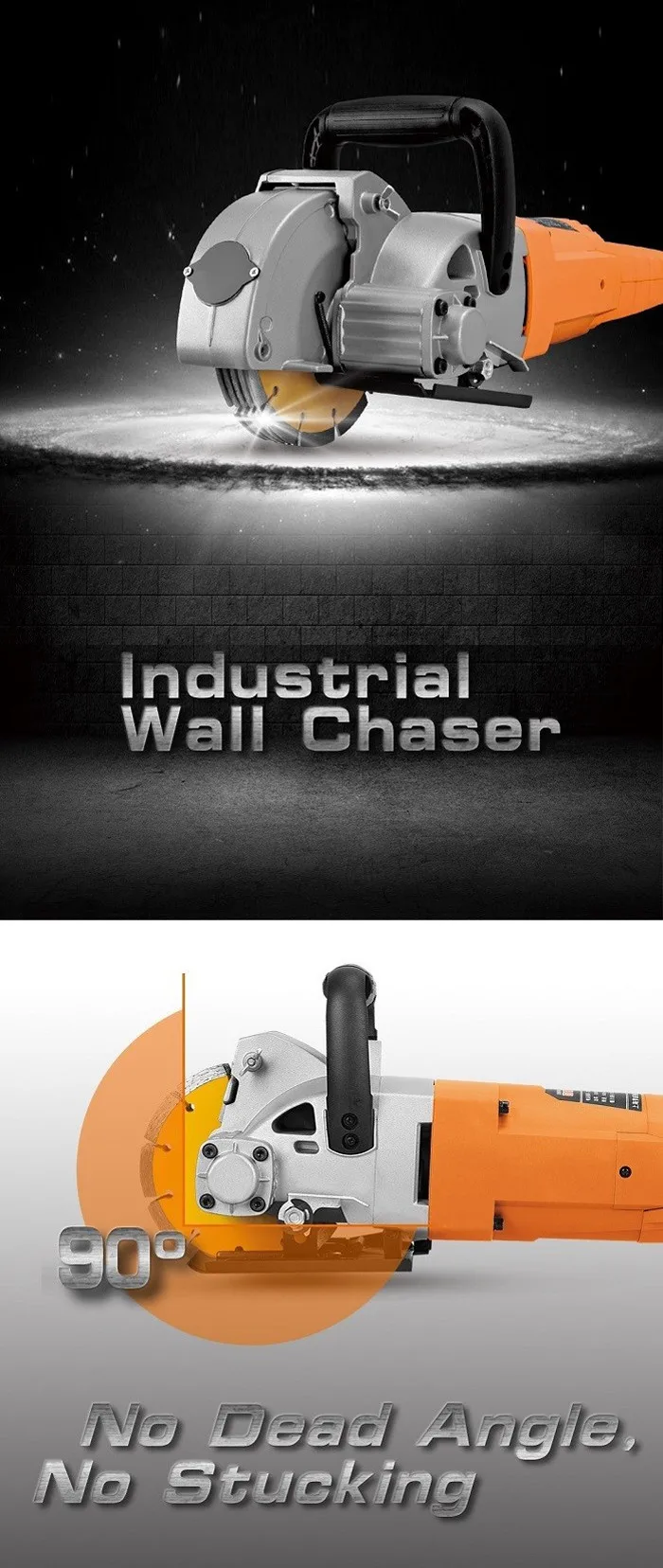 5200w Wj1561 Multifunction Wall Groove Cutting Machine Wall Groove