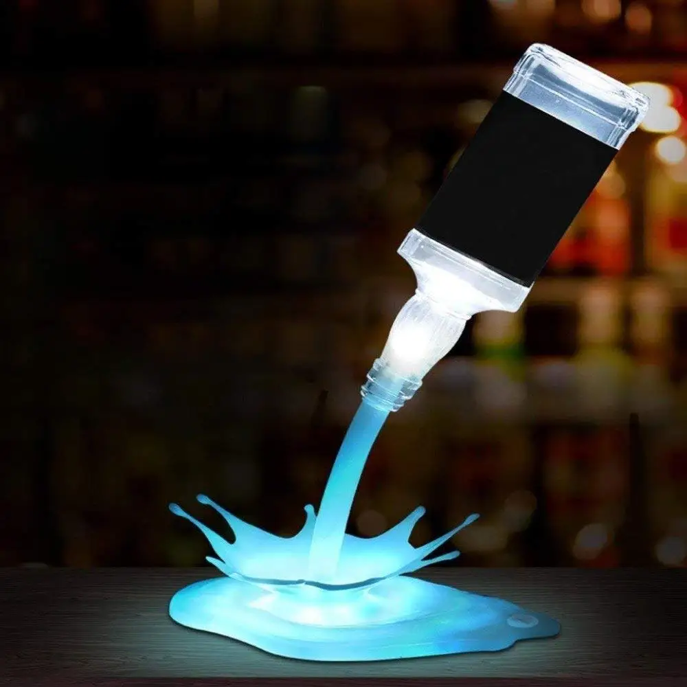 Desk Lamp LED Table Lamp USB Rechargeable 3D LED Pouring Wine Lamp Night Light Touch Desk Lamp Portable Bar Cafes Decoration Light Unique Design For Home Deora Kids Gift Study Desk Lamp
