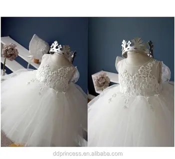 Small Baby Dress Picture Angel Sleeveless Flower Wedding Dress