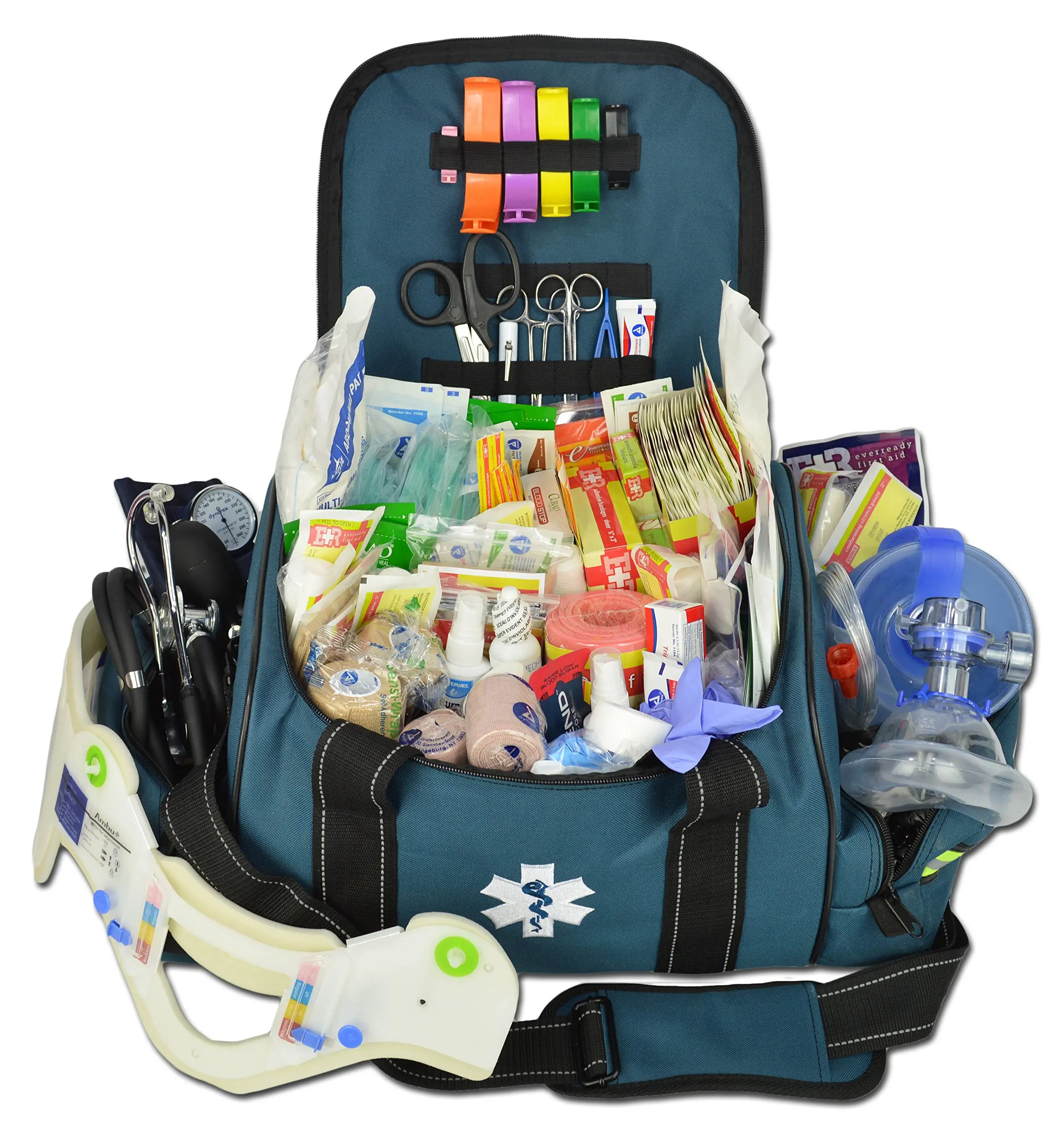 Fully Stocked Medical Bag Find Get Quotations Lightning X Deluxe Stocked Large Emt First Aid Trauma Bag Fill Kit W Emergency Medical