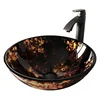 CUPC Single Hole Glass Vessel Wash Hand Basin Sink for Bathroom