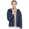 2018 Brand New Designer Women Down Parkas 90% White Duck Down Ultra Light Jacket Winter Outwear Hooded Thin Coat