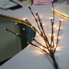 LED Willow Branch Lamp 20 Bulbs Christmas Vase Coffee Floral Lamp Tree Branch Light