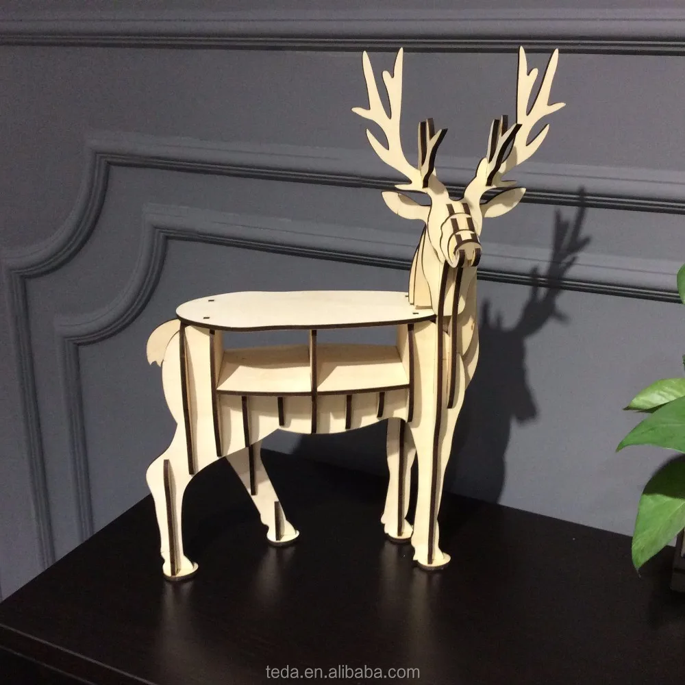 Art Mind Wooden Christmas Deer Table Decoration Advent Calendar Buy Wooden Deer Decoration